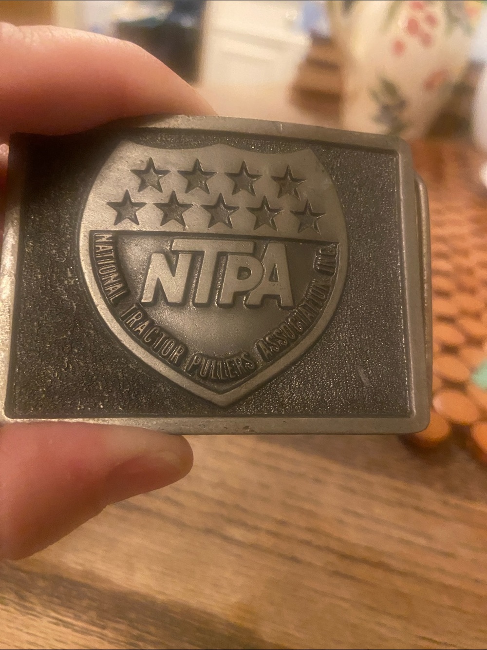 NTPA Pewter Belt Buckle - Silver